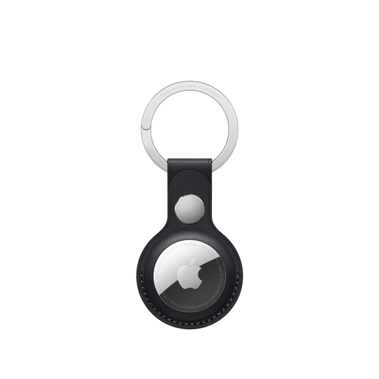 AirTag Leather Key Ring ‚Äì Midnight